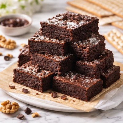 Image of Very Fudgy and Low Fat Brownies for Passover