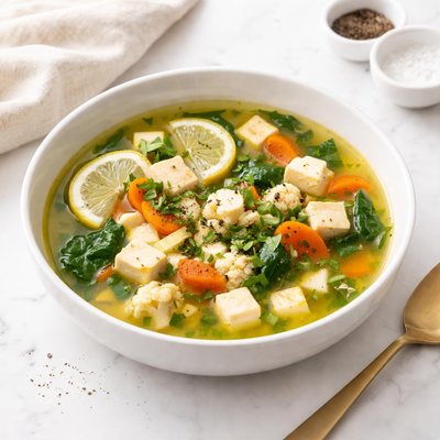 Image of Very Good for Your Health and Mine Vegetarian Lemon Pepper Soup