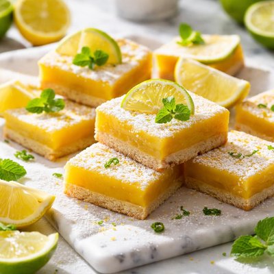 Image of Very Tangy Lime or Lemon Bars