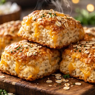 Image of Very Tasty Cheesy Cheddar and Oat Scones