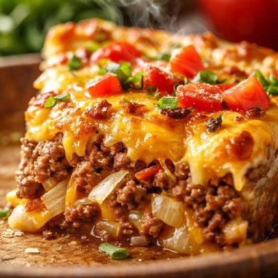 Image of Vidalia Cheeseburger Pie