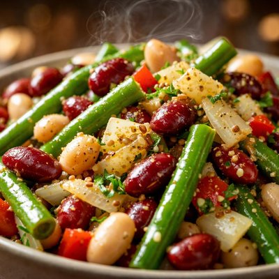 Image of Vidalia Three Bean Salad with Mustard Dressing