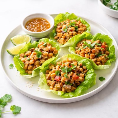 Image of Vietnamese Chicken Lettuce Cups