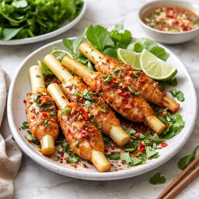 Image of Vietnamese Grilled Sugarcane Prawns
