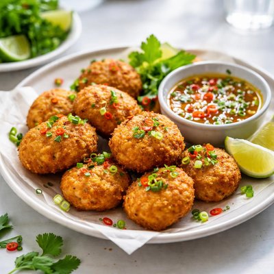 Image of Vietnamese Potato Croquettes Cha Khoai Tay