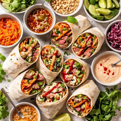 Image of Vietnamese Steak Wraps