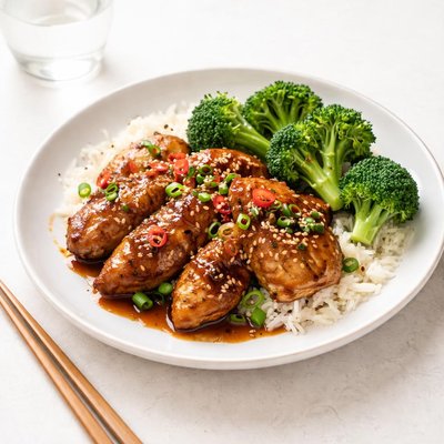 Image of Vietnamese Style Caramel Chicken with Broccoli