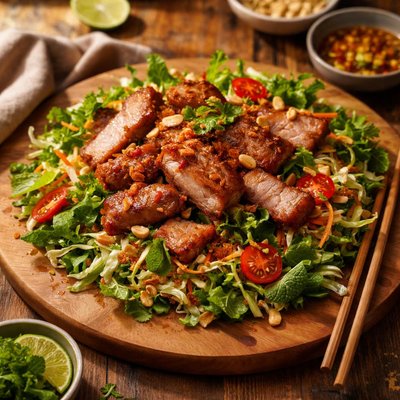 Image of Vietnamese Style Crispy Pork Salad