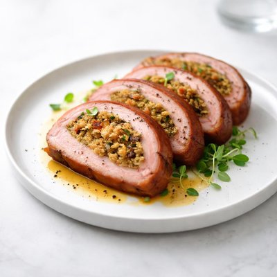 Image of Vincent Price Stuffed Smoked Ham