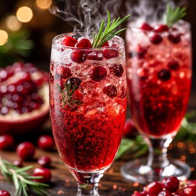 Image of Virgin Pomegranate and Cranberry Bellinis