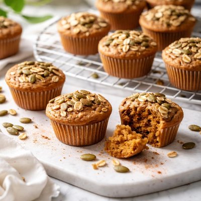 Image of Virtually Fat Free Mini Pumpkin Muffins