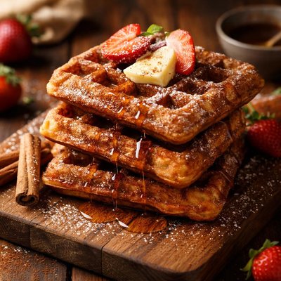 Image of Waffle Cinnamon French Toast