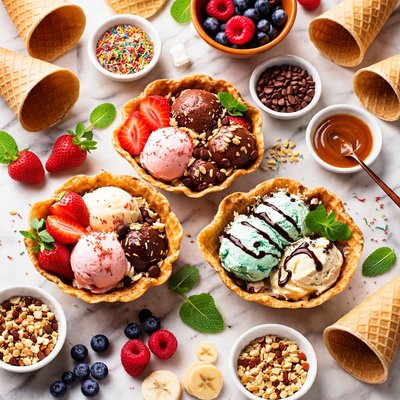 Image of Waffle Cones or Bowls