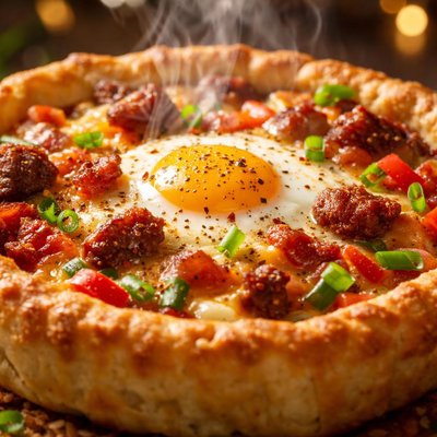 Image of Wagon Wheel Breakfast Pie