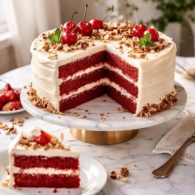 Image of Waldorf Astoria Red Velvet Cake 1920s Recipe