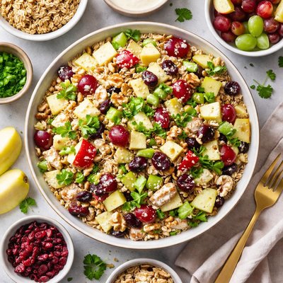 Image of Waldorf Salad with Steel Cut Oats