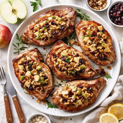 Image of Waldorf Stuffed Porked Chops