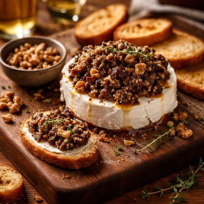 Image of Walnut and Fig Tapenade with Goat Cheese