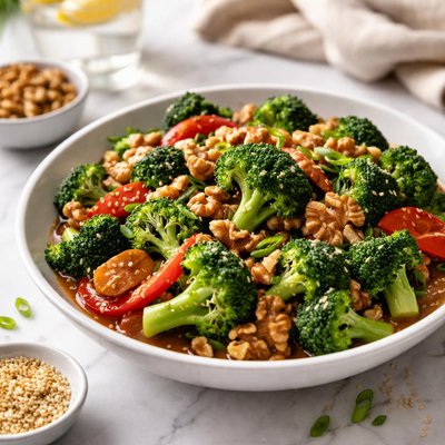 Image of Walnut Broccoli Stir Fry
