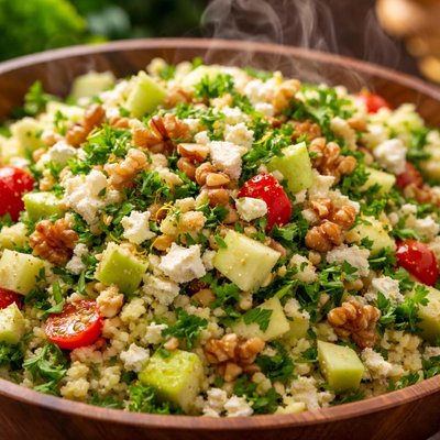 Image of Walnut Feta Apple Tabbouleh