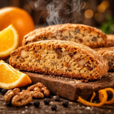 Image of Walnut Orange and Black Pepper Biscotti
