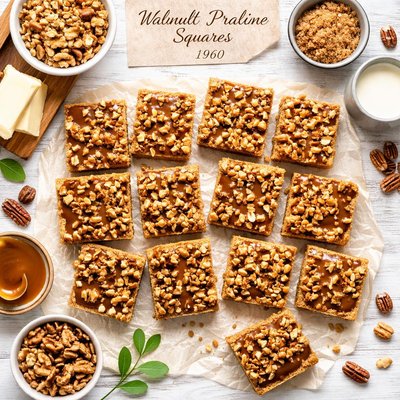 Image of Walnut Praline Squares 1960