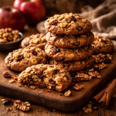 Image of Walnut Raisin Apple Cookies