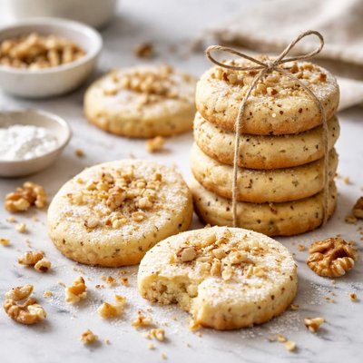 Image of Walnut Shortbread Cookies