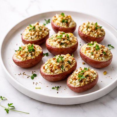 Image of Walnut Stuffed Baby Red Potatoes