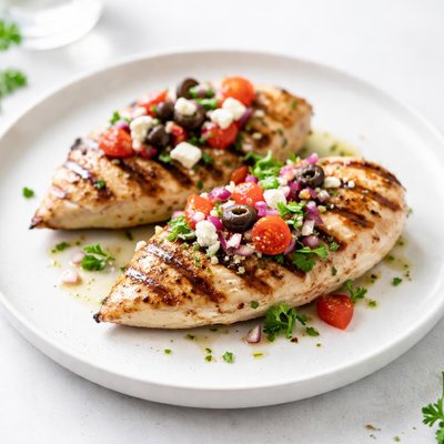 Image of Wanna Be Greek Grilled Chicken Breasts