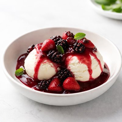 Image of Warm Berry Topping for Ice Cream