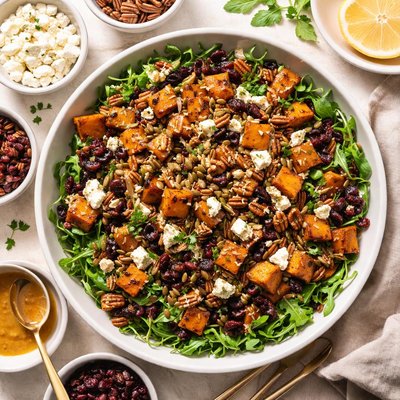 Image of Warm Caramelized Onion and Sweet Potato Salad