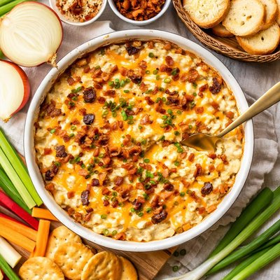 Image of Warm Cheddar Vidalia Onion Dip