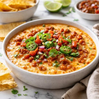 Image of Warm Cheesy Salsa Dip