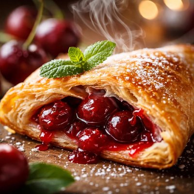 Image of Warm Cherry Puff