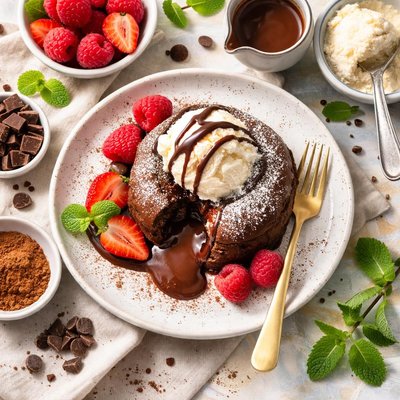 Image of Warm Chocolate Cake