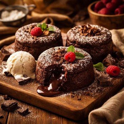 Image of Warm Chocolate Cakes