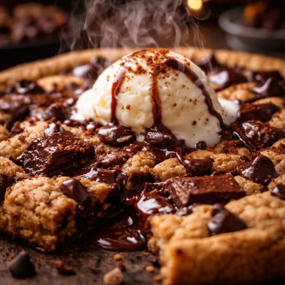 Image of Warm Chocolate Chunk Pizza Cookie
