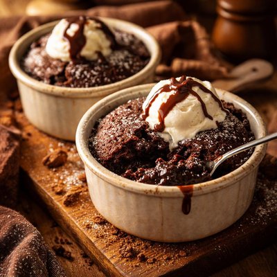 Image of Warm Chocolate Pudding Cakes Oamc