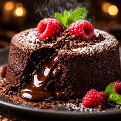 Image of Warm Dark Chocolate Torte a Dessert to Die for