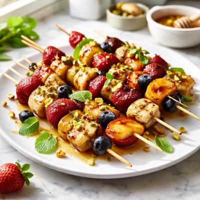 Image of Warm Fruit Kebabs