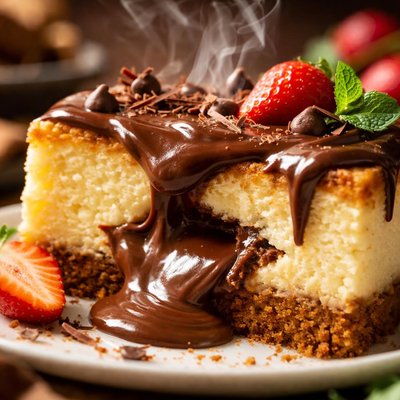 Image of Warm Fudge Filled Cheesecake