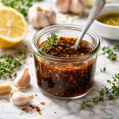 Image of Warm Garlic Balsamic Dressing