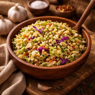 Image of Warm Garlic Cole Slaw