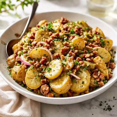 Image of Warm German and Vegan Potato Salad