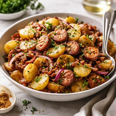 Image of Warm German Potato Salad with Sausage