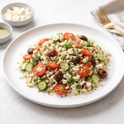 Image of Warm Greek Style Rice Salad