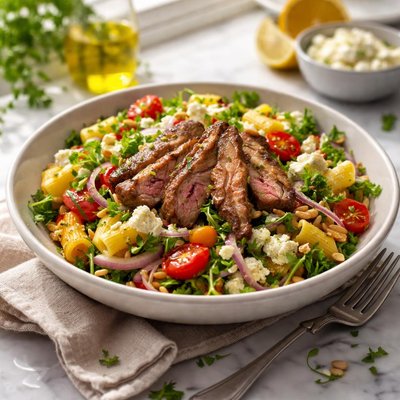 Image of Warm Lamb and Pasta Salad