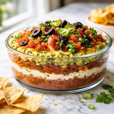 Image of Warm Layered Bean Dip