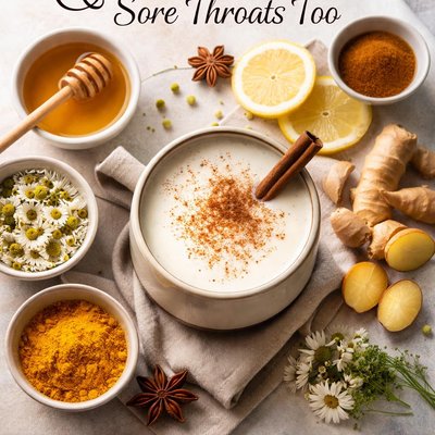 Image of Warm Milk for Sleepness Nights and Sore Throats Too